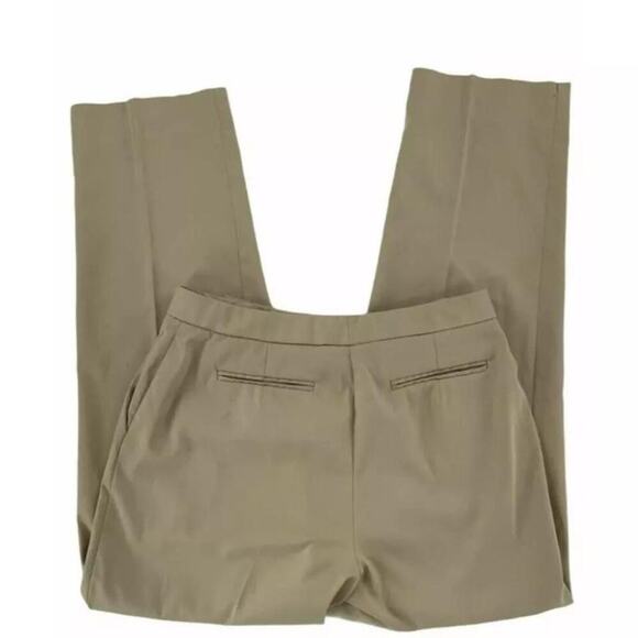 Talbots Khaki Pants Women 10 Flat Front Stretch Casual Formal Officewear Trouser - Picture 5 of 7
